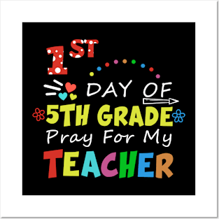 First Day Of Preschool Pray For My Teacher Dear Parents, Tag You'Re It Love Teache Cute Gift For Teacher Day Professor Posters and Art